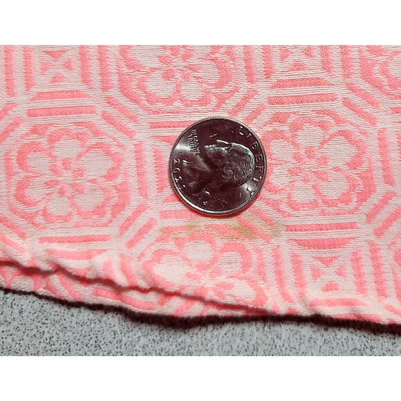 Under Skies Bright Orange White Floral Fit & Flare Midi Dress Medium Lightweight - Picture 3 of 7